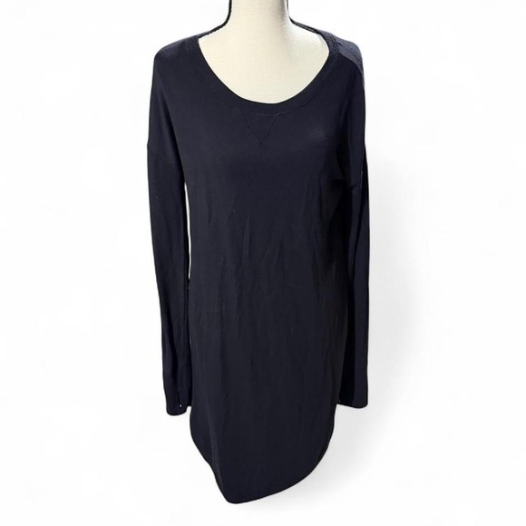 Athleta Dresses & Skirts - Athleta Black Long Sleeve Modal Dress – ST – Soft Stretch Lounge Dress